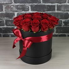 Цветочная композиция из Розы в шляпной коробке #REPLACE_PRED# Октябрьский Пермский край